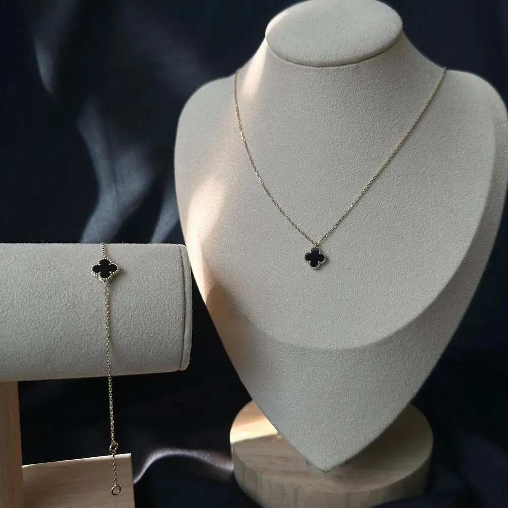 Clover Necklace & Bracelet Set — view 1 of 2